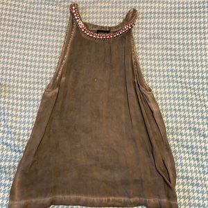 Topshop tank top. Gray. Size 6